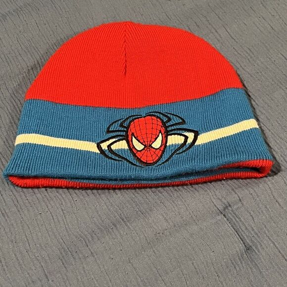 Marvel Spiderman Unisex Kids YOUTH One-Size, Multi-Color Reversible Beanie - Picture 1 of 4